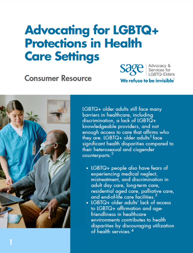 Advocating for LGBTQ+ Protections in Health Care Settings